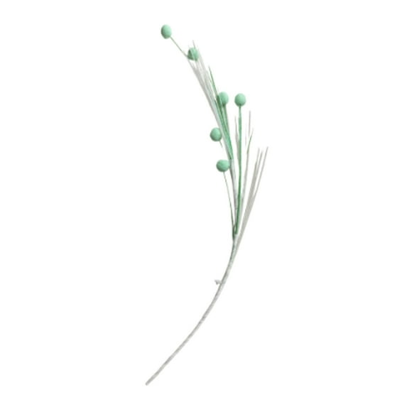 SLYNSHome Christmas Tree Picks and Sprays Decorations Christmas Balls Ornament for Vase Fillers Wreath Home Party Holiday Docor - Green