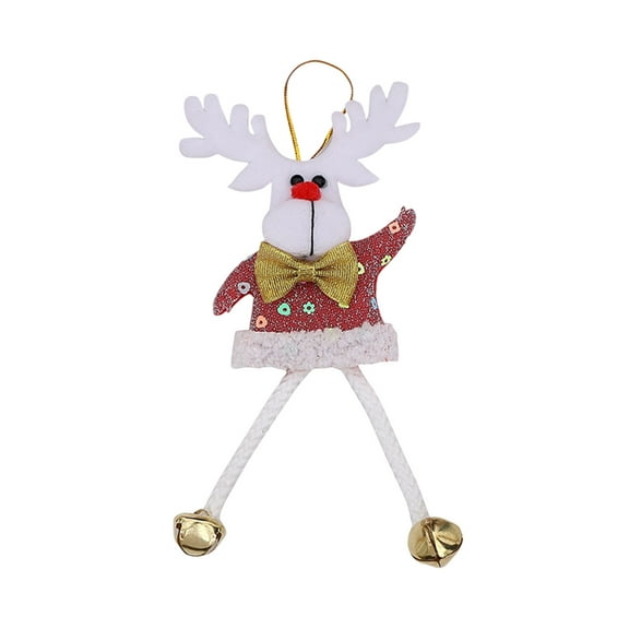 SLYNSHome Christmas Tree Plush Ornaments,Hanging Santa Snowman Bear Deer Decorations Xmas Tree Plush Pendants for Xmas Party Supplies