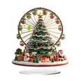 thumbnail image 1 of SLYNSHome Christmas Village Decorations for Tabletop,Acrylic Christmas Snow House Ornaments Holiday Home Decor Party Supplies, 1 of 7