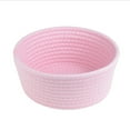 thumbnail image 1 of SLYNSHome Christmas Woven Basket for Storage Xmas Ornament,Decorative Christmas Candy Organizer Box for Table Home Party Supplies - Pink, 1 of 3