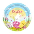thumbnail image 1 of SLYNSHome - 10 Pcs - Easter Paper Plates Disposable Rabbit Dish Plates Decoration - 7 inch - Cute Bunny Tableware for Home Easter Parties Wedding Decor (Blue), 1 of 7