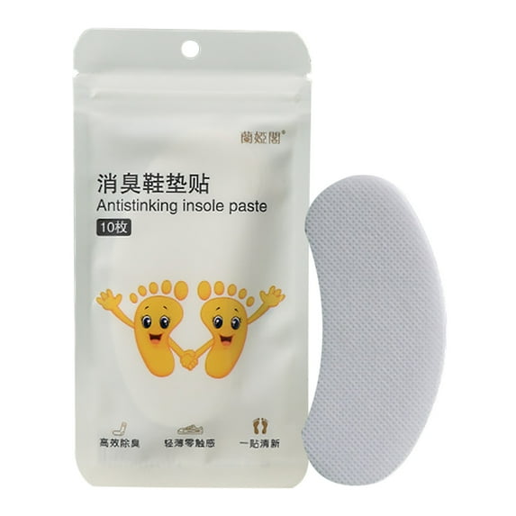 SLYNSHome 10 Sheets Shoes Odor Deodorizer Stickers,Natural Lemon Extracts Long Lasting Odor Eliminator Air Freshener Twist Ball for Shoes,Gym Bags,Drawers and Locker