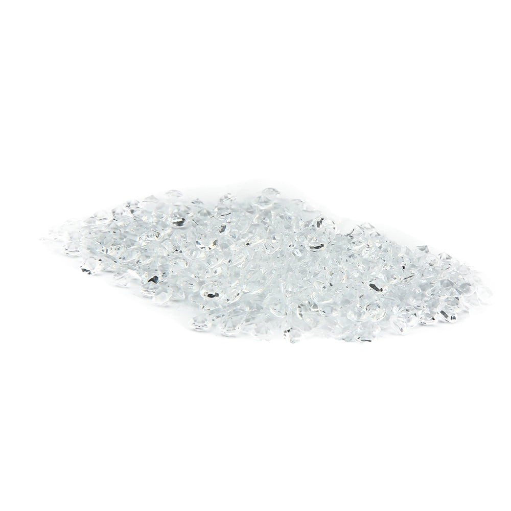 Acrylic Diamond Gems With Hole - 120 Pcs Clear 1 Inch Table Confetti, Vase Fillers, Party Decorations