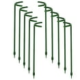 thumbnail image 1 of STPToys 10Pcs Plant Support Stakes,Green Half Round Plant Support Rings Plastic Garden Plant Stake for Tomato,Monstera,Peony,Hydrangea - 9.4x5.5 inch, 1 of 4