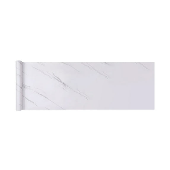 SLYNSHome 118 78 40in Three Sizes White Marbled Contact Paper Countertop Rainproof Wallpaper Peel And Stick Wallpaper Roll Self Adhesive Removable For Kitchen Cabin