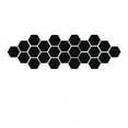 thumbnail image 1 of SLYNSHome Clearance 12Pcs Mirror Hexagon Vinyl Removable Wall Sticker Decal Home Decor Art Black, 1 of 4
