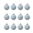 thumbnail image 1 of SLYNSHome - 12Pcs - Christmas Tree Flocked Balls Decoration - Velvet - Shatterproof - 2.4 inch - Xmas Hanging Bauble Balls Pendant for Home Party Wedding Ornaments (Blue), 1 of 6