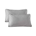 thumbnail image 1 of SLYNSHome 2 Pcs Pillowcase for Bed 19x29 inch,Solid Color Pillow Covers with Plaid Texture Lightweight Breathable Oil-proof-friendly Pillow Covers for Home School Hotel Decoration (Gray), 1 of 6