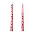 thumbnail image 1 of SLYNSHome 2 Pcs Taper Candles Pink,9.8 inch Long Heart Candle Smokeless & Unscented Tall Candlesticks for Weddings Dinner Parties Home Decor, 1 of 7