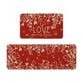 thumbnail image 1 of SLYNSHome - 2 Pcs - Valentine's Day Kitchen Floor Rugs Decoration - 23.6x15.7/15.7x47.2 inch - Super Absorbent Soft Non-Slip Runner Mats for Home,Bathroom Decor, 1 of 7