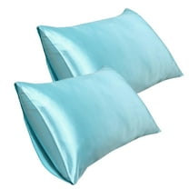 SLYNSHome Clearance 20*30 Inch Satin Pillowcase, Imitation Silk Pillowcase (2pc)