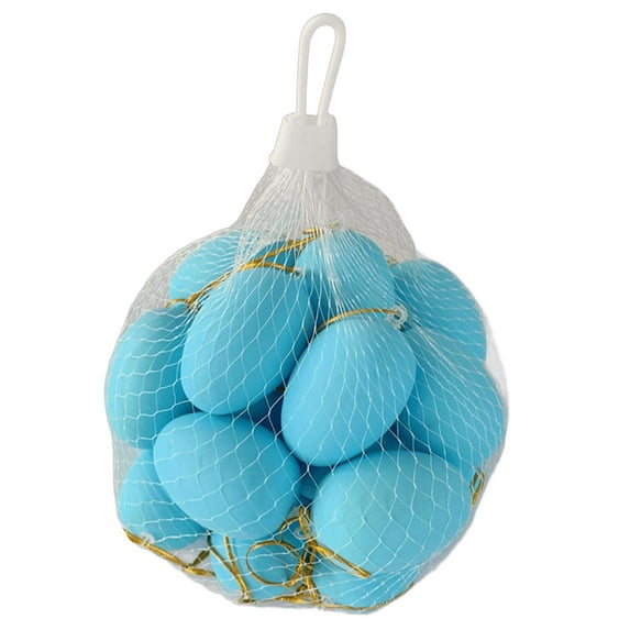 SLYNSHome 20 Pcs - Easter Eggs Decoration Easter Gifts Toys for Kids Cute Blank Eggs DIY Hand-painted Ornament Crafts Toy for Boys & Girls Easter Party Games (Blue)