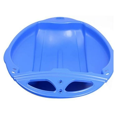 SLYNSHome 2021 New Kids and Adult Round Sand Slider Disc Toy Snow Sled Ski Pad Board