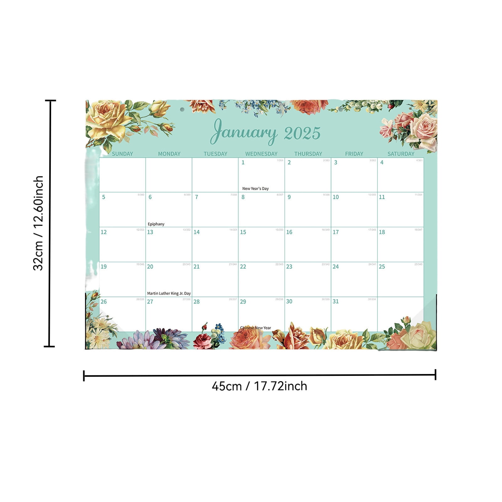 SLYNSHome Clearance 2025 Hanging Calendar,Thick Paper with Julian Dates