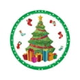 thumbnail image 1 of SLYNSHome - 24 Pcs - Christmas Tableware Plates - 7 inch - Disposable - Xmas Dessert/Dinner Plates for Holiday Wedding Party Home Decoration, 1 of 9