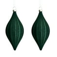 thumbnail image 1 of SLYNSHome 2Pcs Christmas Hanging Ornaments,Velvet Shatterproof Xmas Balls Ornaments Decorative Flocked Christmas Baubles Pendant for Christmas Tree Party Holiday Supplies (4.9Inch,Green), 1 of 3