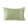 thumbnail image 1 of SLYNSHome 2Pcs Cooling Pillowcase 19x29 inch Sweatproof Pillow Covers Solid Color Pillow Case for Bed Sofa Couch Decorations - Green, 1 of 7