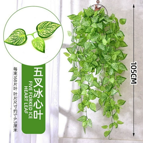 SLYNSHome 3 Pack Artificial Hanging Vines,Hanging Fake Simulated Green Plants Fake Ivy Vine,for Home Kitchen Garden Office Wedding Wall Decor Wedding Essentials