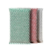 SLYNSHome - 3 Pcs - Steel Wire Sponge for Kitchen Cleaning - Non Scratch - Wire Dishcloth Scouring Pads for Pot/Dish/Countertop/Stove Bathroom & Kitchen Gadget