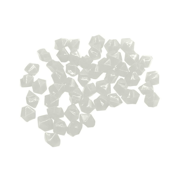 SLYNSHome - 300 Pcs - Luminous Pebbles Stones Glowing Rocks for Outdoor Decor Glow in The Dark for Garden Lawn Yard,Aquarium,Walkway,Fish Tank,Pathway,Pool Pond (White)