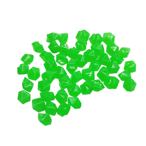SLYNSHome - 300 Pcs - Luminous Pebbles Stones Glowing Rocks for Outdoor Decor Glow in The Dark for Garden Lawn Yard,Aquarium,Walkway,Fish Tank,Pathway,Pool Pond (Green)
