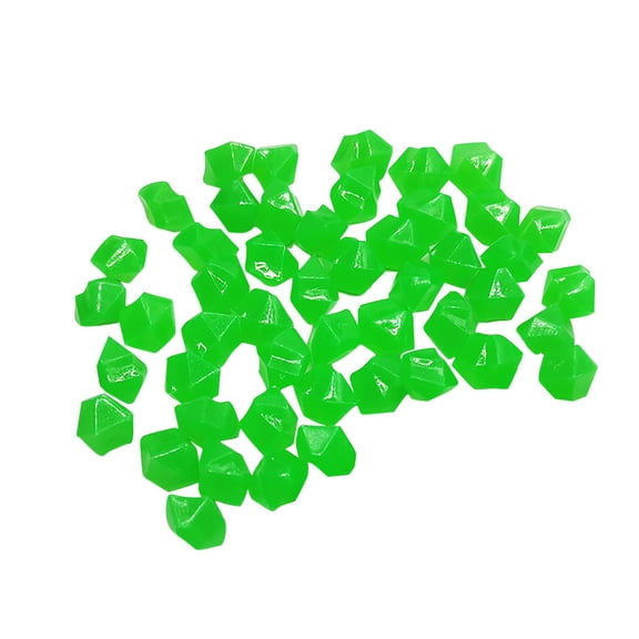 SLYNSHome - 300 Pcs - Luminous Pebbles Stones Glowing Rocks for Outdoor Decor Glow in The Dark for Garden Lawn Yard,Aquarium,Walkway,Fish Tank,Pathway,Pool Pond (Deep Green)