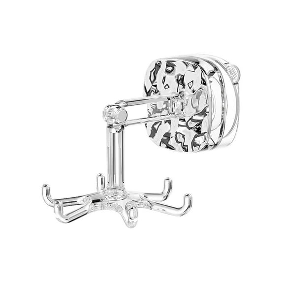 STPToys 360 Rotating Folding Hooks for Bathroom,Multi-purpose Hanging Utensil Holder Hook Self-Adhesive Utensil Rack for Kitchen Cabinet Towel