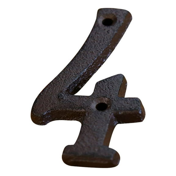 SLYNSHome 4" Floating House Number,Stainless Steel Modern House Numbers,Mailbox Decor Number with 2 Screws,Black Protect Coated for Outdoor Yard Home Garage Gate,911 Visibility Signage