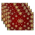 thumbnail image 1 of SLYNSHome - 4 Pcs - Christmas Place Mats - 12x18 inch - Linen - Washable - Xmas Themed Table Mat for Holiday Wedding Party Home Decoration, 1 of 9
