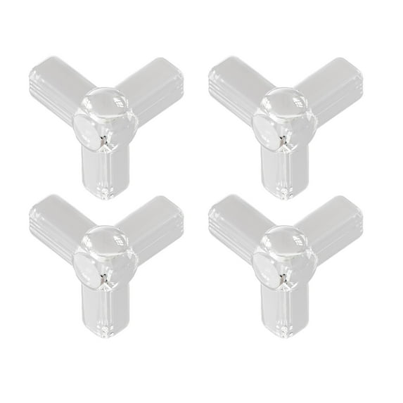 SLYNSHome 4 Pcs Table Corner Protectors for Baby Clear Furniture Corner Guards Baby Proof Bumper to Cover Sharp Desk Edges (T Shaped)