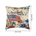 thumbnail image 1 of SLYNSHome 4th of July Patriotic Throw Pillow Covers Independence Day Decoration American Flag & Flower Pillowcase Welcome Cushion Cover for Sofa Bed Car, 1 of 6