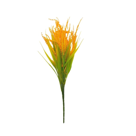 SLYNSHome - 5 Bunch - Artificial Flower Wheat Stalks - No Fade - Simulation Rice Wheat Ears Fake Flowers Arrangements for Home/Wedding,Vase Decoration