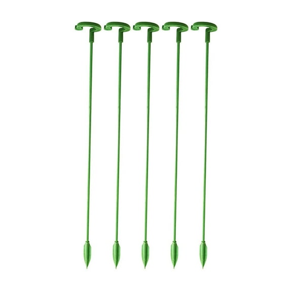 SLYNSHome 5 Pcs Garden Single Stem Support Stake Hoops Plant Support Stakes Plant Cage Support Rings,Plant Flower Modeling Support Pole for Flowers Orchid Tomatoes Peony Lily Rose