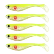 Arkie Lures Curl Tail Minnows – 1.5 Inch, Blue Pearl, 15-Pack, Soft Plastic Bait For Crappie & Panfish