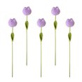 thumbnail image 1 of SLYNSHome 5Pcs Mother's Day Gifts Flowers for Mom Delivery Mother's Day Tulips Flower Best Mother's Day Presents from Daughter/Son - Light Purple, 1 of 7
