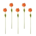 thumbnail image 1 of SLYNSHome 5Pcs Mother's Day Gifts Flowers for Mom Delivery Mother's Day Tulips Flower Best Mother's Day Presents from Daughter/Son - Orange, 1 of 7