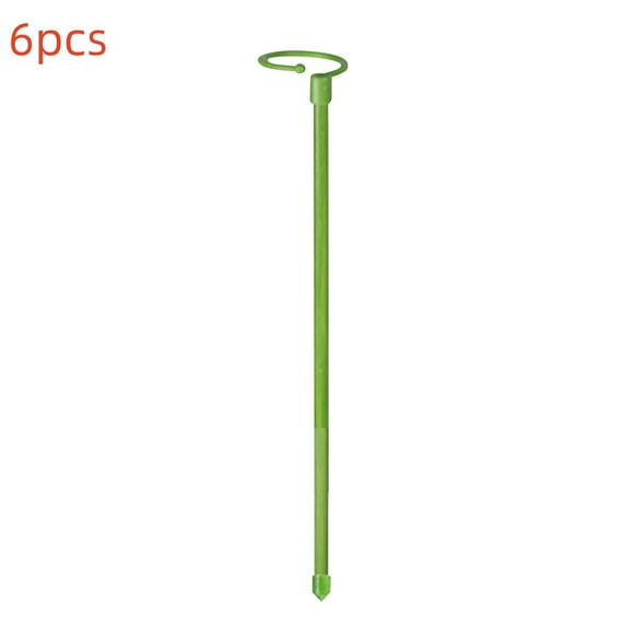 SLYNSHome 6 Pcs Garden Single Stem Support Stake Hoops Plant Support Stakes,Plant Cage Support Rings,Plant Flower Modeling Support Pole for Flowers Orchid Tomatoes Peony Lily Rose