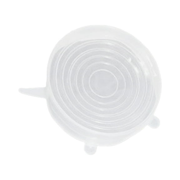 SLYNSHome - 6 Pcs - Silicone Stretch Lids - Reusable - Stretchy Bowls Lids for Fresh Food Storage,Seal in Flavors - 7.3/6.1/5.5/4.5/3.4/2.4 inch