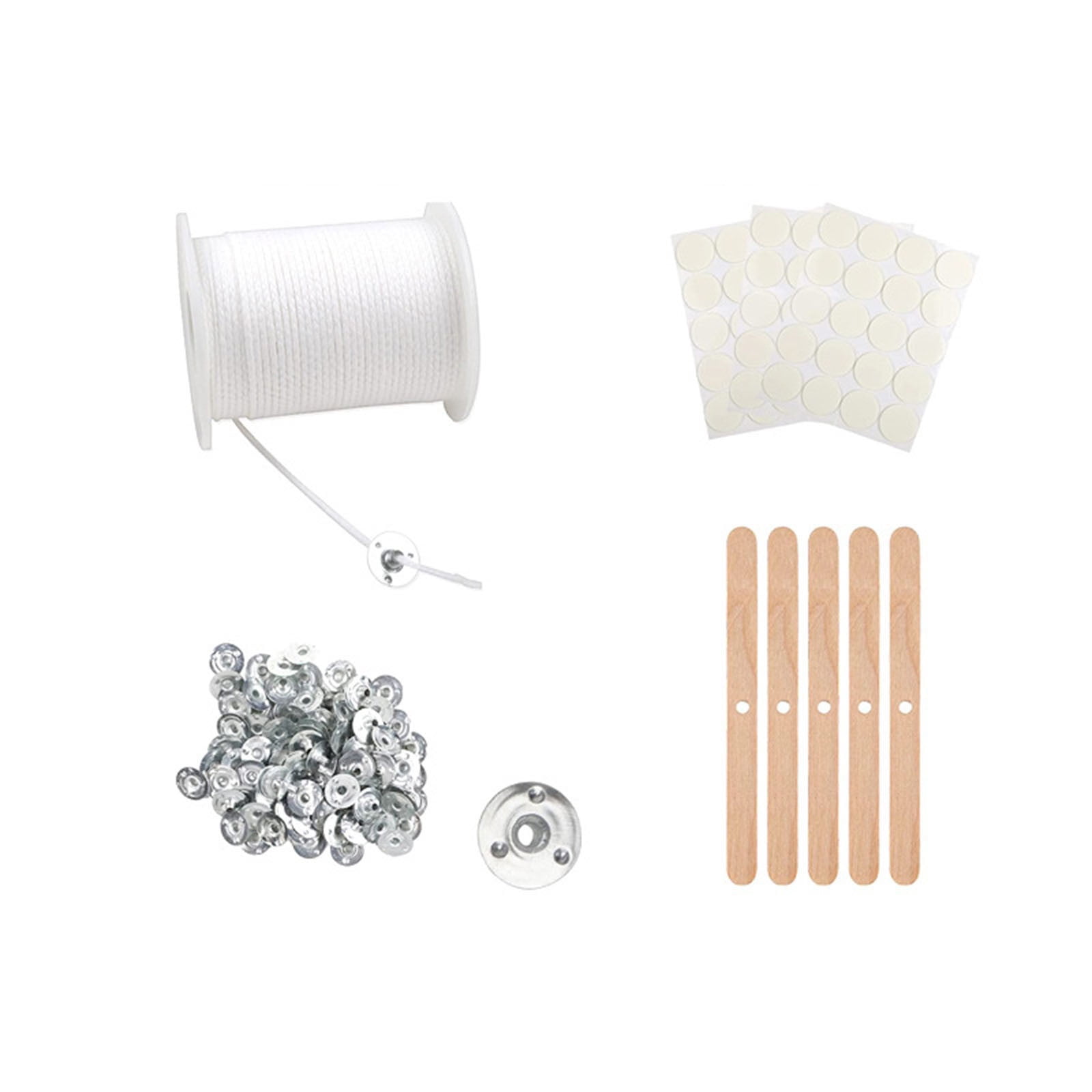 SLYNSHome 61M Candle Wax Pure Cotton Core, Manual Incense Candle Making Kit, Candle Making Tool, Used For Candle Making