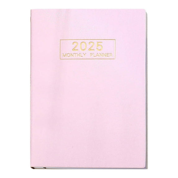 SLYNSHome A5 Mini Journal Notebook,2025New Small Pocket Notebook (8x5Inch) Daily Planner Pocket Notebook 64 Sheets (128 Pages) A5 Pocket Notebook for School,Home & Office (Pink)