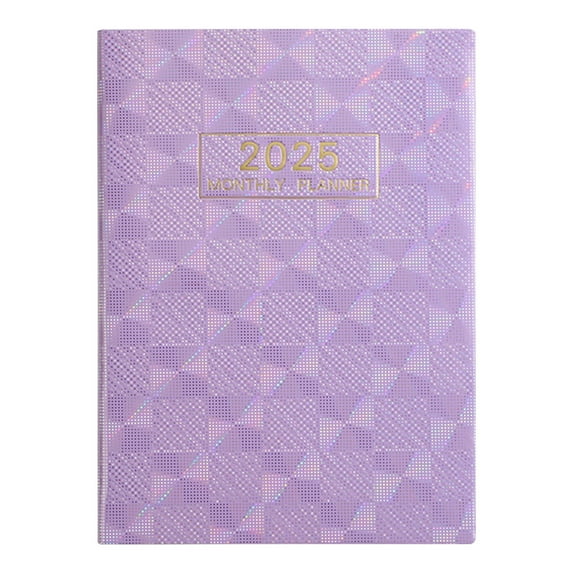 SLYNSHome A5 Pocket Notebook,2025New Small Pocket Notebook (8x5Inch) Daily Planner Pocket Notebook 64 Sheets (128 Pages) A5 Mini Journal Notebook for School,Home & Office (Purple)