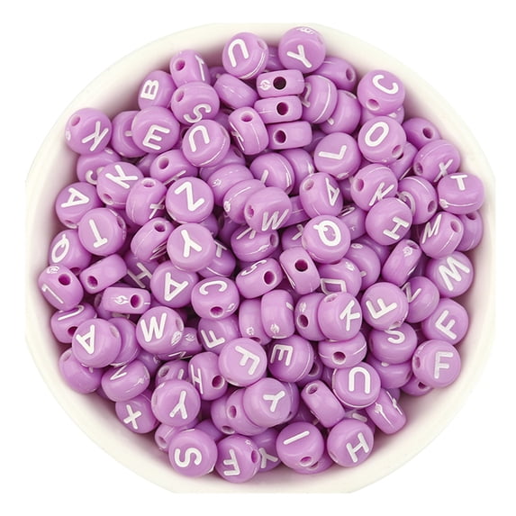 SLYNSHome Acrylic Color Letter Beads