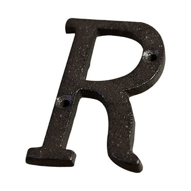 SLYNSHome Alloy Wrought Iron Number Letter DIY House Letter