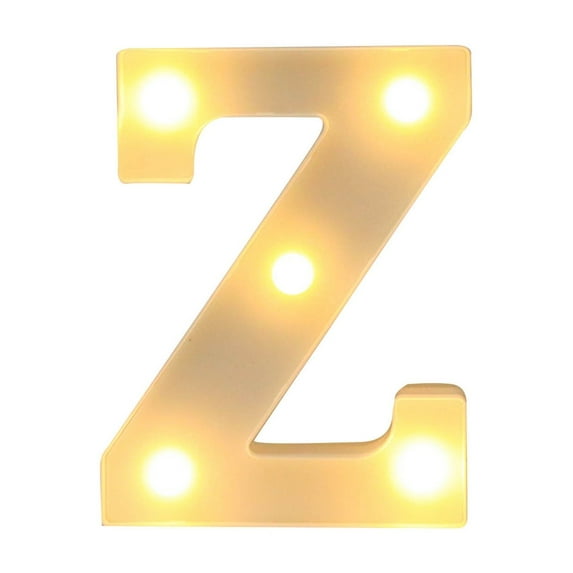 SLYNSHome Clearance Light Up Letters Sign Marquee LED Letter Lights,Alphabet Lighted Letters Lamp Battery Powered for Night Light Wedding Birthday Party Girls Home Christmas Wall Decorations (Z)
