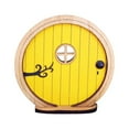 thumbnail image 1 of SLYNSHome Artificial Gnome Door Sculpture Fairy Door for Garden,Wood Gnome Home Ornaments Decoration for Kids Room,Wall and Trees Outdoor Miniature Fairy Garden Outdoor Decor Accessories, 1 of 5