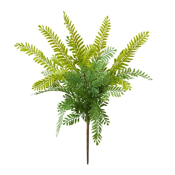 SLYNSHome Artificial Plants Fern Stems indoor Decoration Simulated Flowers Fake Green Leaves for Home Wedding Birthday Party (15 Leaf)