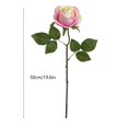 thumbnail image 1 of SLYNSHome Artificial Rose Flowers with Stems Fake Silk Flower Bouquet Simulated Rose Bunch in Vase for Home Wedding Table Centerpieces (Pink), 1 of 7