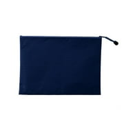 SLYNSHome Bank Deposit Money Bags with Zipper,9.4x13.1Inch Large Office Storage Bags Sturdy Reusable Zipper Pouch Stationery Goodie Organizer Bags for School Office Travel (Navy)