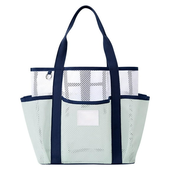 STPToys Beach Bag,Mesh Tote Bag for Mom Women Shoulder Bag for Travel Pool Family Beach Vacation Cruise Essentials Mother's Day Gifts - Green