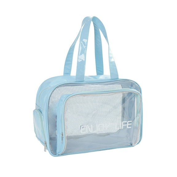 SLYNSHome Beach Bags Sandproof Dry And Wet Separation Swimming Bag Mesh Beach Bag For Swim Pool Bag Beach Tote Bag Grocery Storage Net Bag